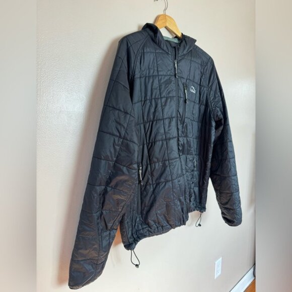 🟤 Men’s Black L.L. Bean Primacore Hooded Jacket Size XLT EUC - Picture 3 of 6